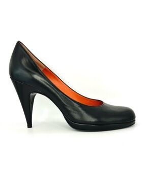 Charles Jourdan C J BIS Black Leather Pumps | 9.5